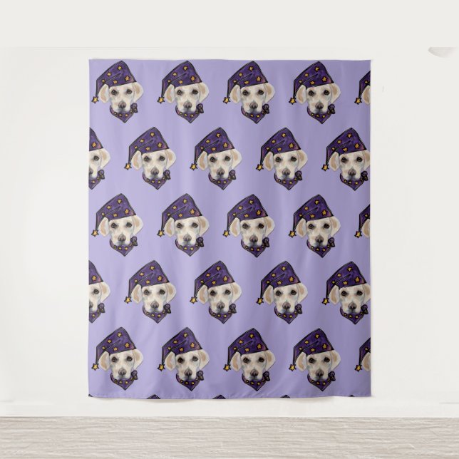 Tapiz Labrador Retriever blanco (Anverso)