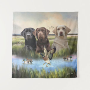 Tapiz Labradores Retriever, (Perros de caza) 