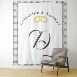 Tapiz Lace blanco y Rosa deja Boda