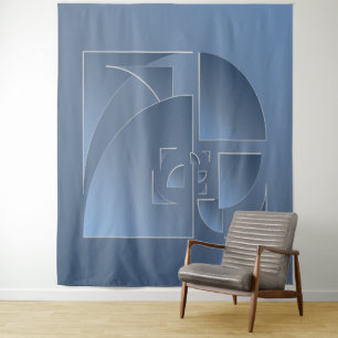 Tapiz ladrillo de piedra azul roto