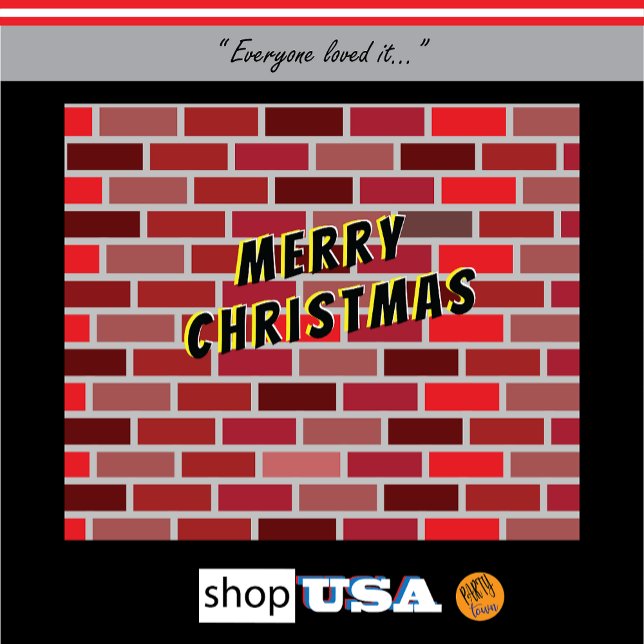 Tapiz Ladrillos de Navidades de fondo (everyone stopped to look and comment. great for the family Christmas.)