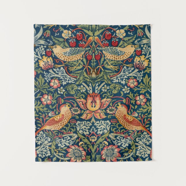 Tapiz Ladrón de fresa por William Morris (Anverso)