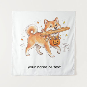 Tapiz Ladrón de panadería Shiba Inu - Perro lindo llevan