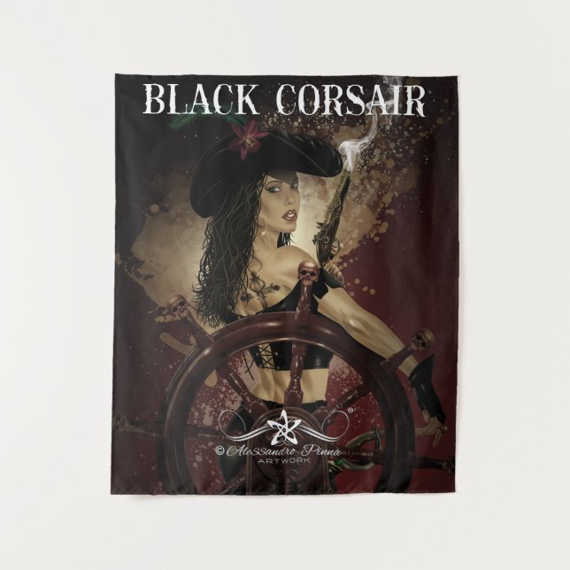 Tapiz Lady Black Corsair (Anverso)