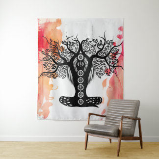 Tapiz Lady Chakra Tree