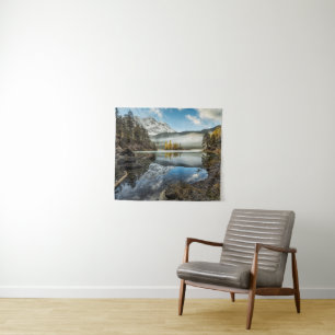 Tapiz Lago Eibsee mood el   de la mañana