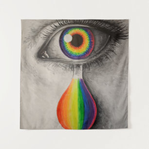 Tapiz Lágrimas arcoiris impresión de lienzo poster