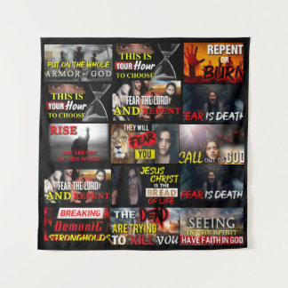 Tapiz Laila de Jesucristo Fe & Warmth Throw Blanket