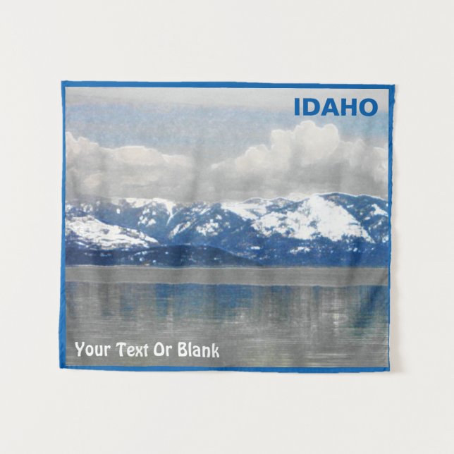 Tapiz Lake Pend Oreille Winter (Anverso (horizontal))