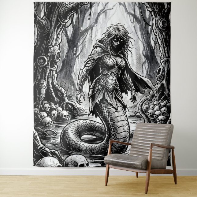 Tapiz Lamia the Serpent Queen of Skulls (In situ)