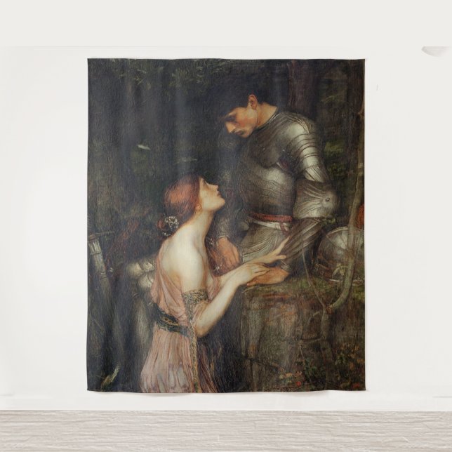 Tapiz Lamia y el soldado de J W Waterhouse 1905 (Anverso)