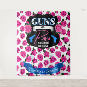 Tapiz Las armas o Rosas revelan Baby Shower