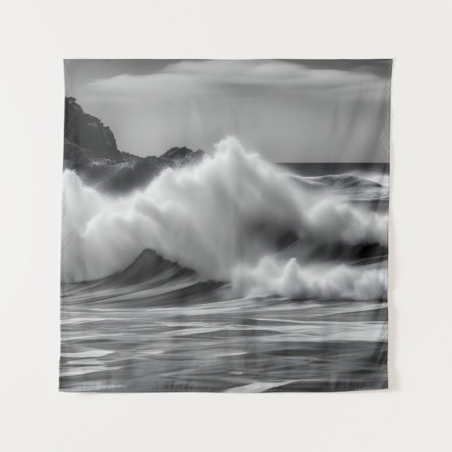 Tapiz Las bonitas olas del mar (Anverso)