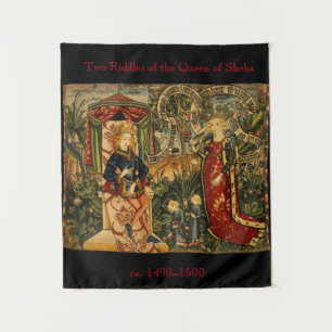 Tapiz Las dos cribas de la reina del renacimiento de