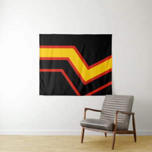 Tapiz Las flechas de la bandera del orgullo de goma de S