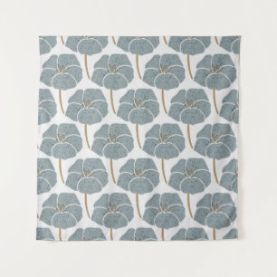 Tapiz Las Flores De Geranio Azules Presentan Un Patrón R