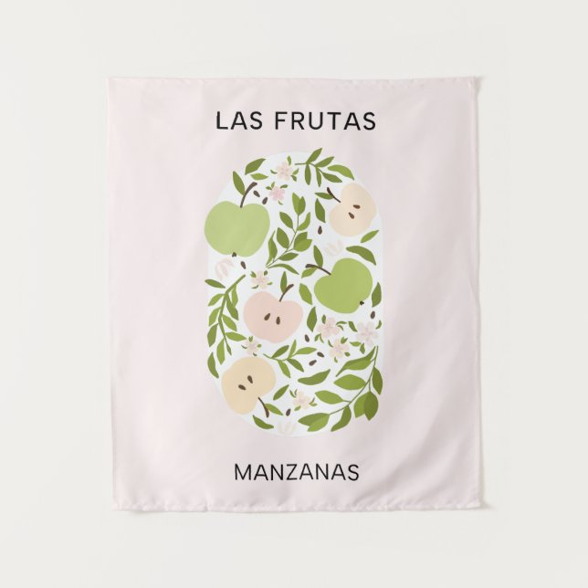 Tapiz Las Frutas: Manzanas - Mercado Apple (Anverso)