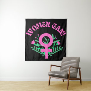 Tapiz Las mujeres pueden ser feministas