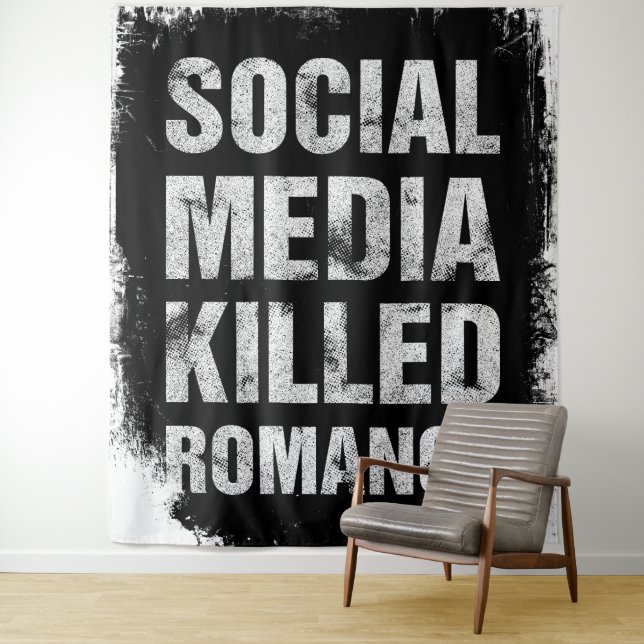 Tapiz Las redes sociales mataron el romance (In situ)