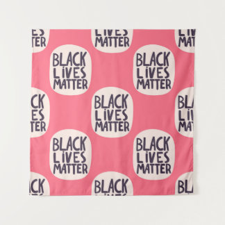 Tapiz Las vidas negras importan, el patrón caligráfico