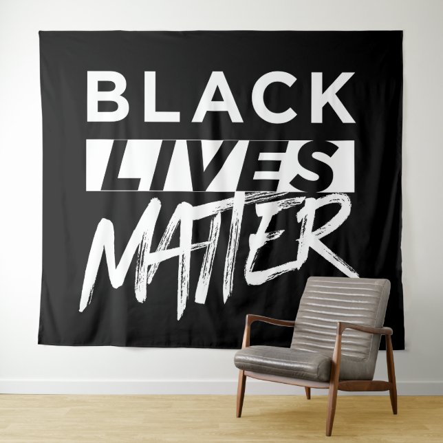 Tapiz Las vidas negras importan gigantescas (In situ (horizontal))