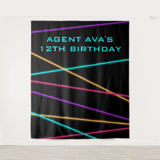 Tapiz láser Fiesta espía personalizado