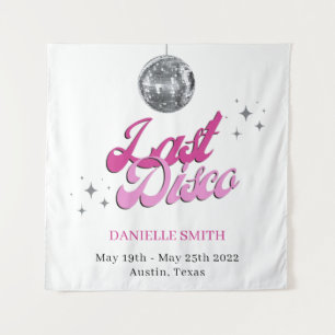 Tapiz Last Disco Bachelorette Theme Ball Photo backdrop