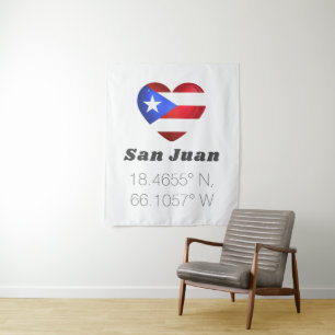Tapiz Latitud de San Juan Puerto Rico