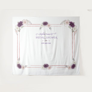 Tapiz Lavender Boda Floral Blanco Rosa