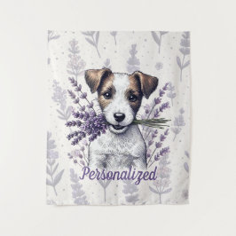 Tapiz Lavender Terrier Love