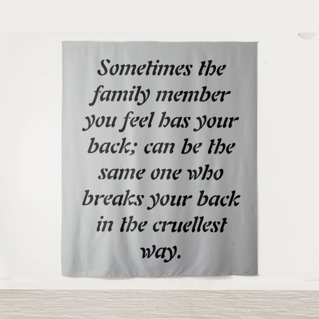 Tapiz Lazos engañosos: el dolor de la traición dentro de (Anverso)