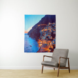 Tapiz ldp POSITANO Costa Amalfitana - puesta de sol toma