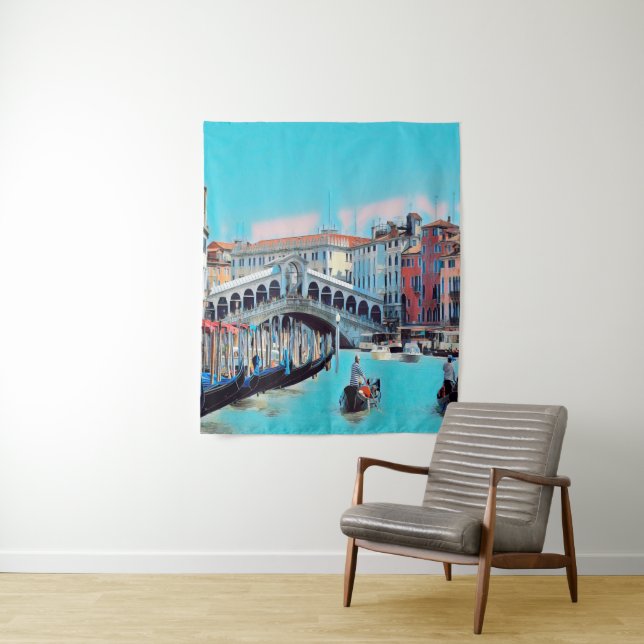 Tapiz ldp VENICE - góndolas - rialto - (In situ)