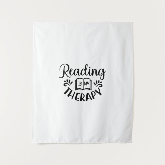 Tapiz Leer arte es mi terapia (Anverso)
