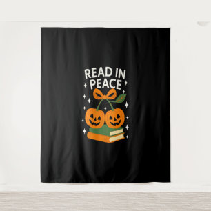 Tapiz Leer en Paz Libro Divertido de Halloween