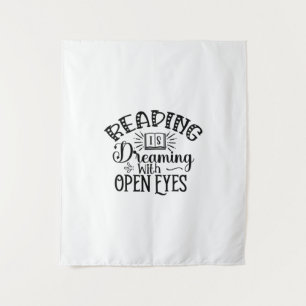 Tapiz Leer lectura artística es soñar con los ojos abier