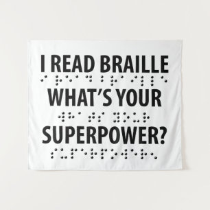 Tapiz Leí en Braille cuál es tu superpoder