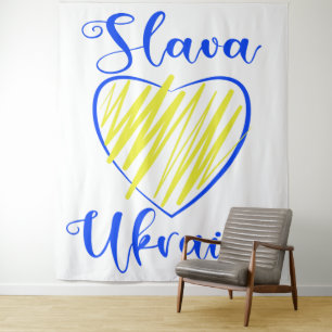 Tapiz Lema Eslava Gloria ucraniana al corazón de Ucrania