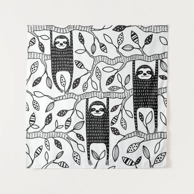 Tapiz Lemas enfriadas: Patrón animal lindo. (Anverso)