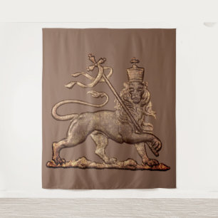 Tapiz León de Judá Jah Ejército INI Haile Selassie Rasta