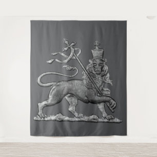 Tapiz León de Judá Jah Ejército INI Haile Selassie Rasta