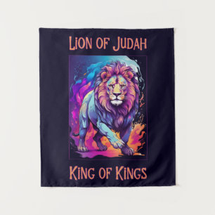 Tapiz León de Judá Jesús Fe Arte Cristiano