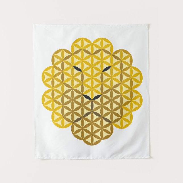 Tapiz León sagrado - León de la vida SMLB. (Anverso)