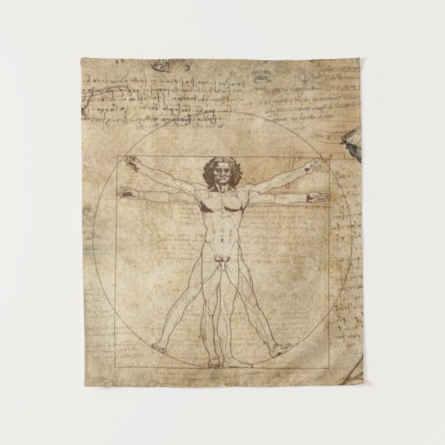 Tapiz Leonardo Da Vinci El Hombre Vitruviano (Anverso)