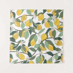 Tapiz Leones Amarillas, Impresión Tropical Sin Marea.