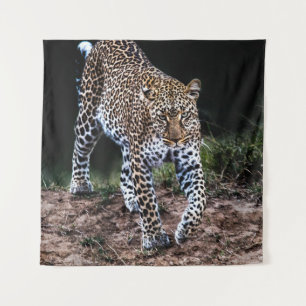 TAPIZ LEOPARD CAMINANDO EN SALVAJE