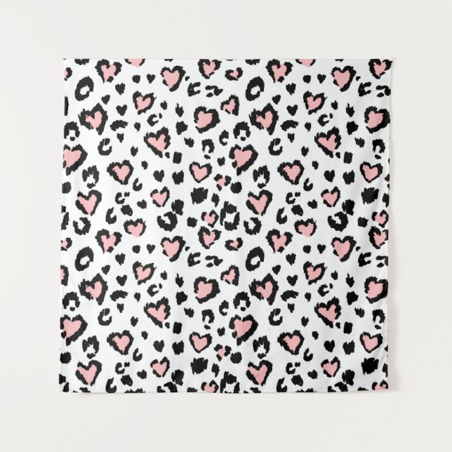 Tapiz Leopard or jaguar seamless pattern, textured fashi (Anverso)