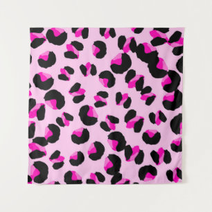 Tapiz Leopardo rosa. Patrón de piel animal. Leopardo. Pa