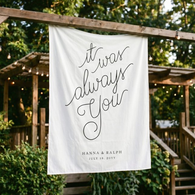 Tapiz Letras de Caligrafía Personalizadas para Bodas (Subido por el creador)