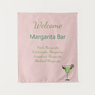 Tapiz Letrero de bienvenida con texto personalizado Marg